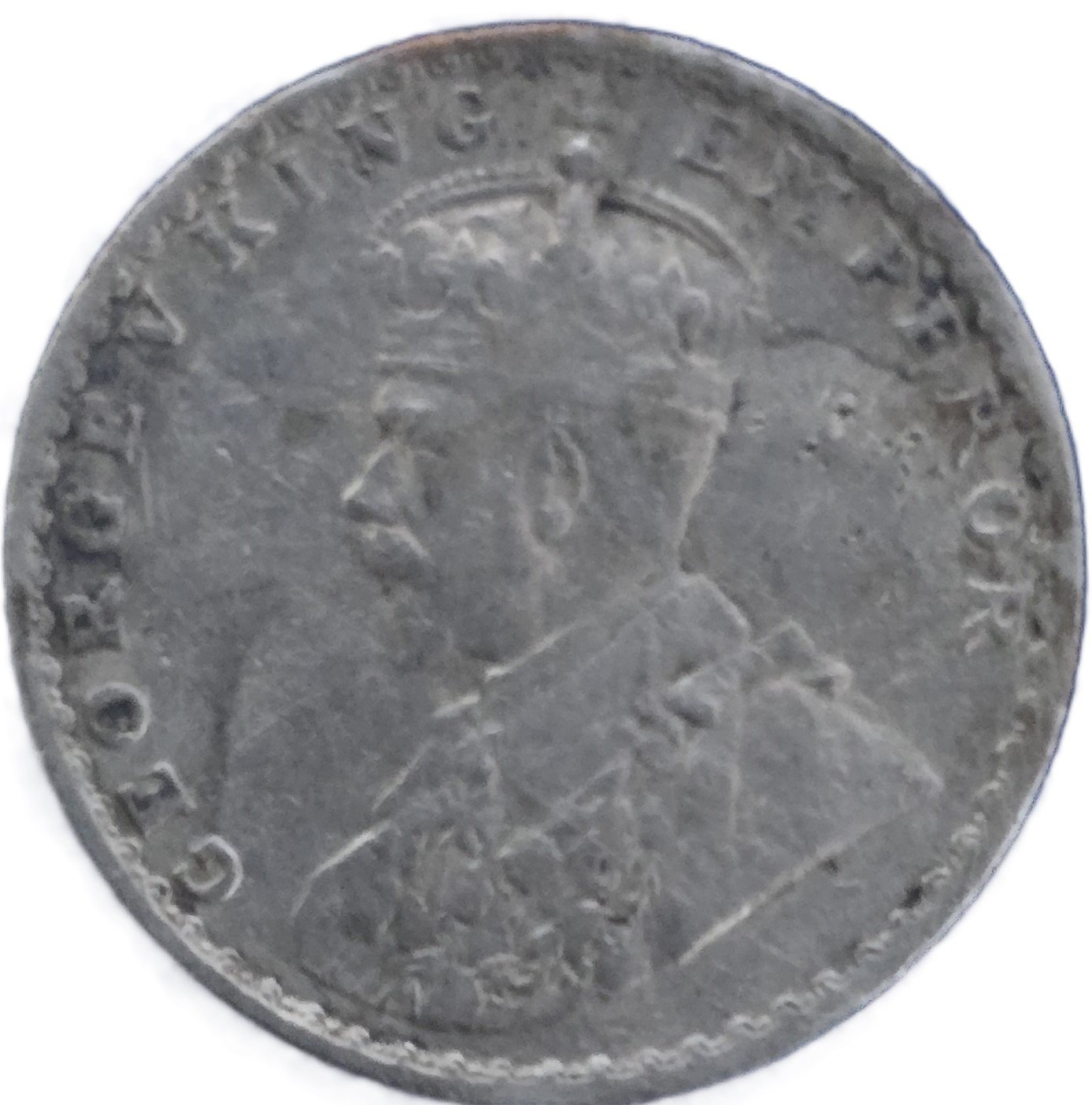 HALF RUPEES 1924 - Back
